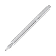Caran d'Ache Ecridor Chevron Ballpoint Pen in Rhodium