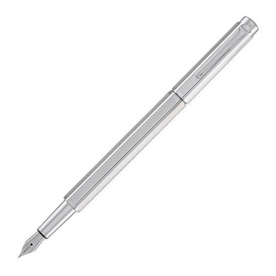 Caran d'Ache Ecridor Fountain Pen Retro Silver Plated - Fine Point