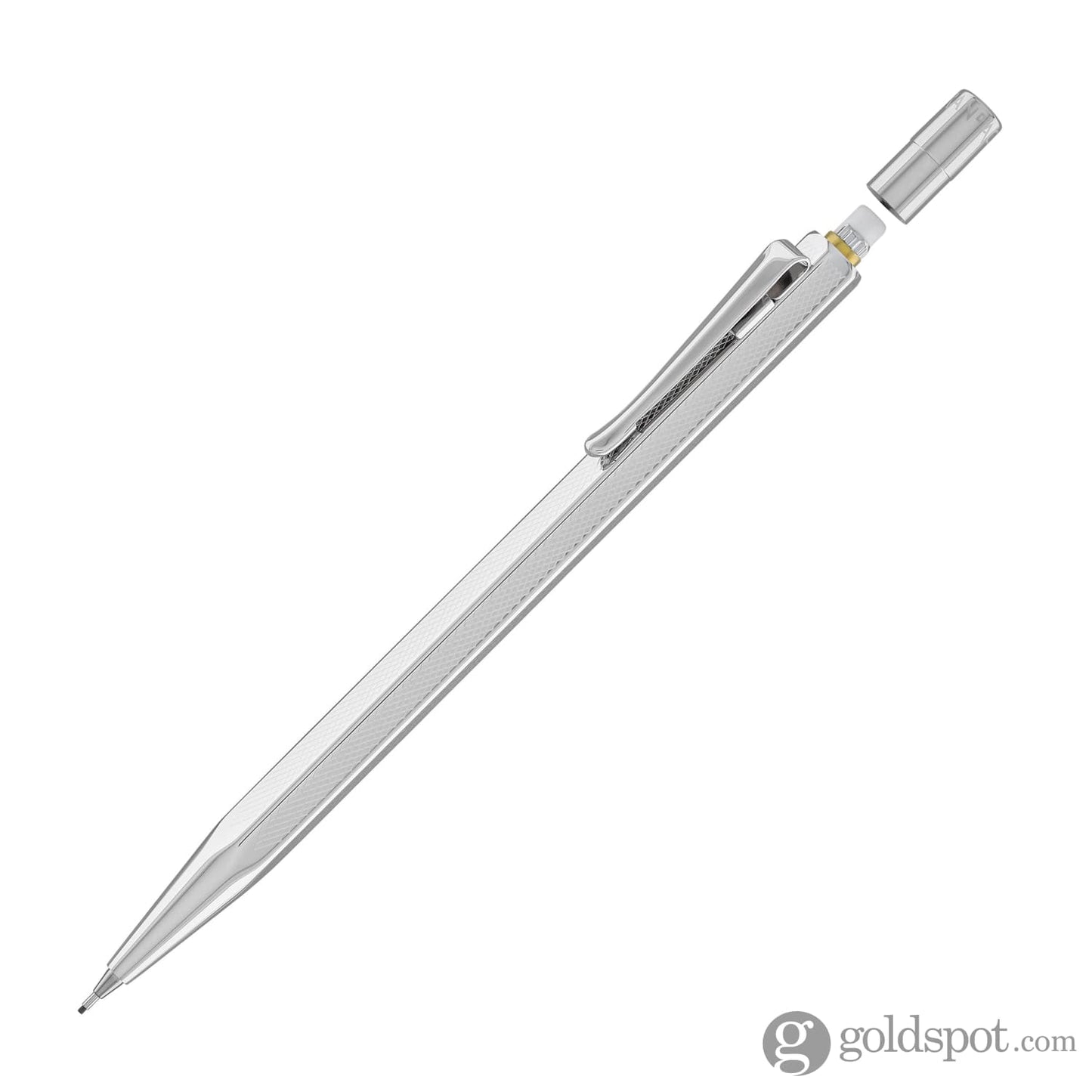 Caran d’Ache Ecridor Retro Mechanical Pencil in Silver Plated and Rhodium Coated - 0.7mm Mechanical Pencils