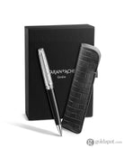Caran d’Ache Leman Ballpoint Pen in Damier Gift Set with Leather Case - Special Edition Ballpoint Pens