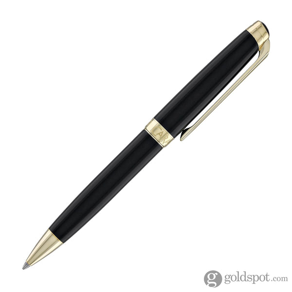 Caran d’Ache Léman Ballpoint Pen in Ebony Black Lacquer with Gold Plated Ballpoint Pens