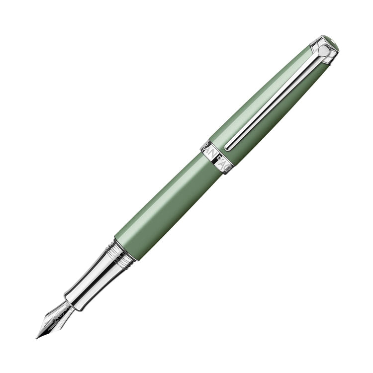 Caran d’Ache Léman Fountain Pen in Vert de Gris - 18K Gold Fountain Pen