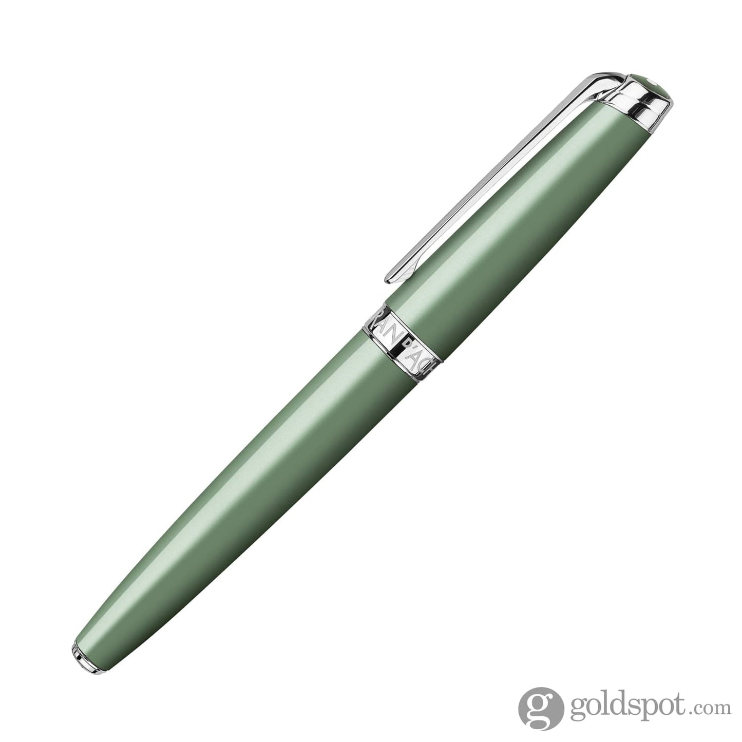 Caran d’Ache Léman Fountain Pen in Vert de Gris - 18K Gold Fountain Pen