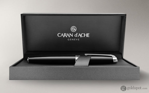 Caran d’Ache Léman Mechanical Pencil in Ebony Black Lacquer Silver Plated and Rhodium Coated - 0.7mm Mechanical Pencils