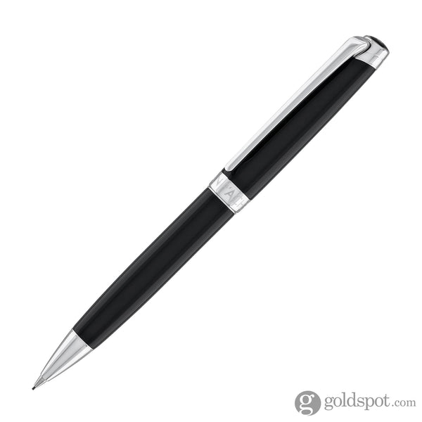 Caran d’Ache Léman Mechanical Pencil in Ebony Black Lacquer Silver Plated and Rhodium Coated - 0.7mm Mechanical Pencils