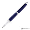 Caran d’Ache Léman Rollerball Pen in Matte Blue with Silver Plated and Rhodium Coated Rollerball Pen