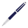 Caran d’Ache Léman Rollerball Pen in Matte Blue with Silver Plated and Rhodium Coated Rollerball Pen