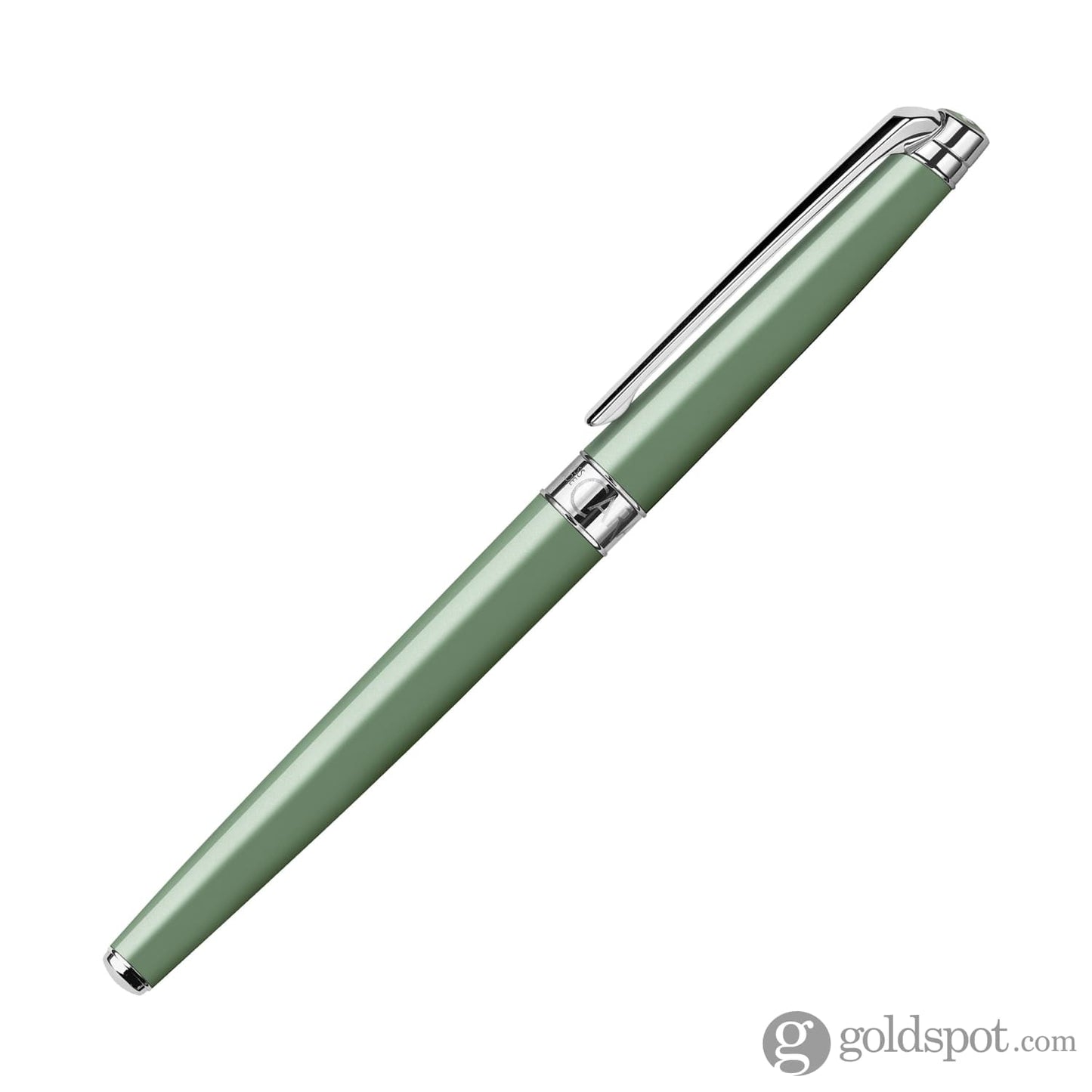 Caran d’Ache Léman Slim Fountain Pen in Vert de Gris - 18K Gold Fountain Pen