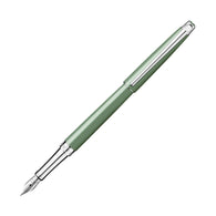 Caran d'Ache Léman Slim Fountain Pen in Vert de Gris - 18K Gold