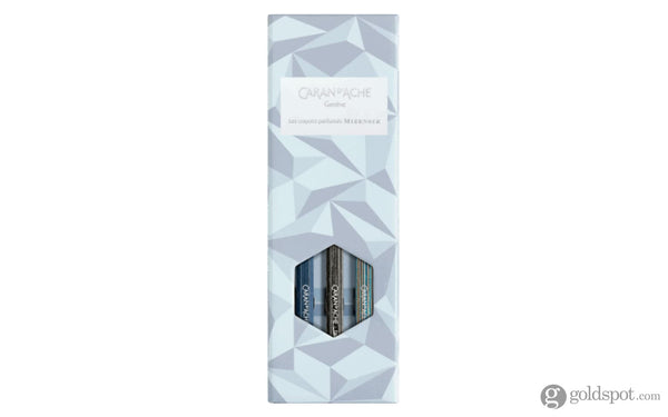 Caran d’Ache Les Crayons de la Maison Alpine Frost Scented Pencils No9 (HB) - Pack of 3 Pencils