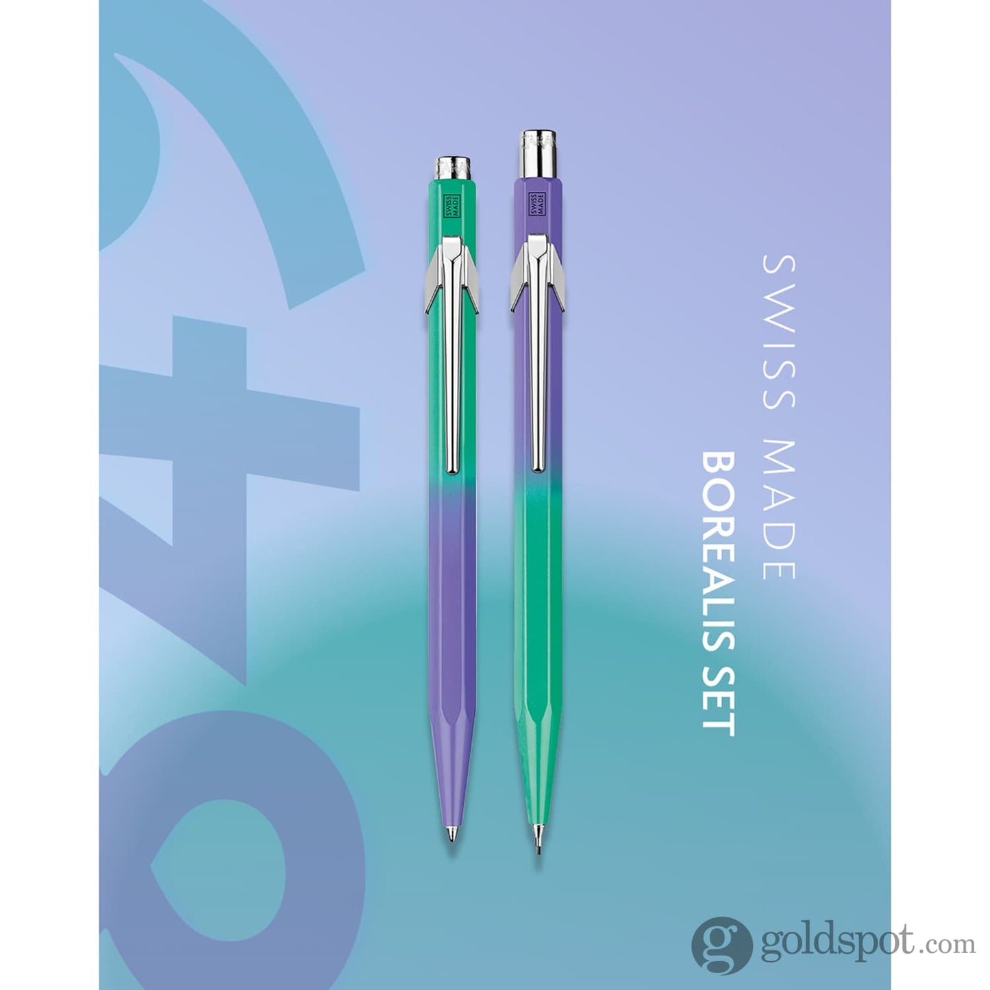 Caran d’Ache Special Edition 849 Borealis Pen and Pencil Set Ballpoint Pens