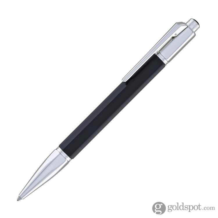 Caran d’Ache Varius Ebony Ballpoint Pen with Silver Plated and Rhodium Coated Ballpoint Pens