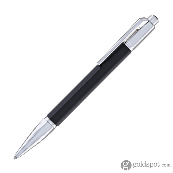 Caran d’Ache Varius Ebony Ballpoint Pen with Silver Plated and Rhodium Coated Ballpoint Pens