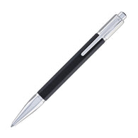 Caran d'Ache Varius Ebony Ballpoint Pen with Silver Plated and Rhodium Coated