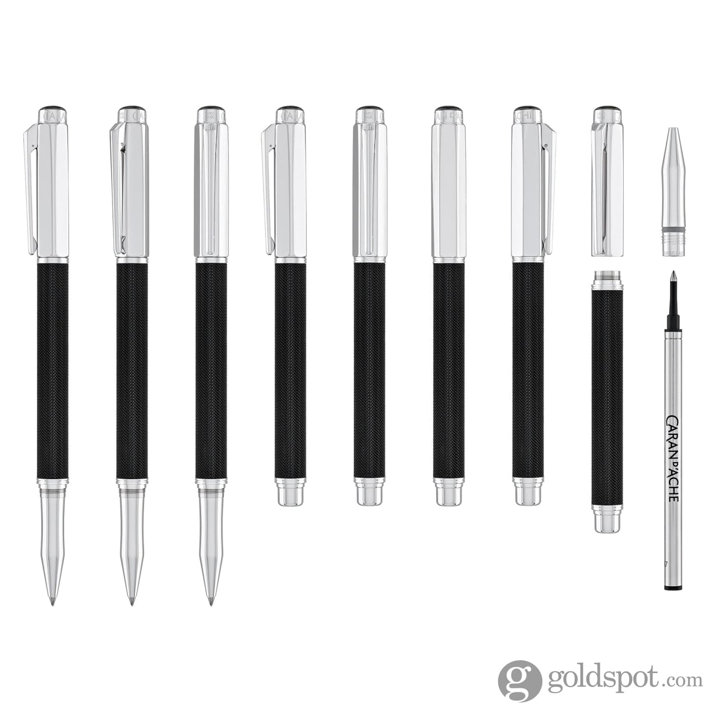 Caran d’Ache Varius Ivanhoe Rollerball Pen in Black Rollerball Pen