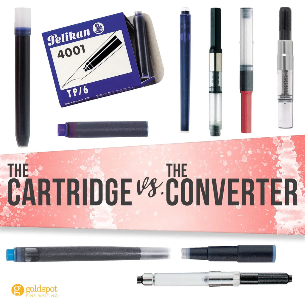 the ink cartridge versus the converter