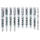 Conklin Endura Deco Crest Rollerball Pen in Green with Chrome Trim