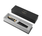 Parker Meridian Fountain Pen in Black with Gold Trim - Fine