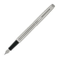 Waterman Hemisphere Fountain Pen in Stainless Steel with Chrome Trim