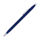 Cross Classic Century Translucent Cobalt Blue Engraved Diamond Pattern Ballpoint Pen