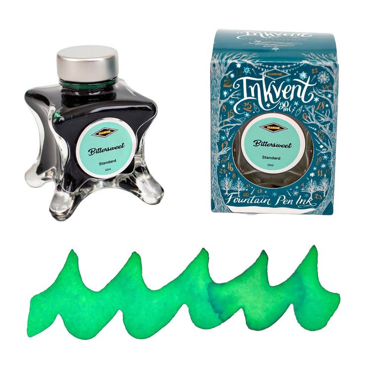 Diamine Inkvent Teal Edition Standard Bottled Ink in Bittersweet - 50 ml