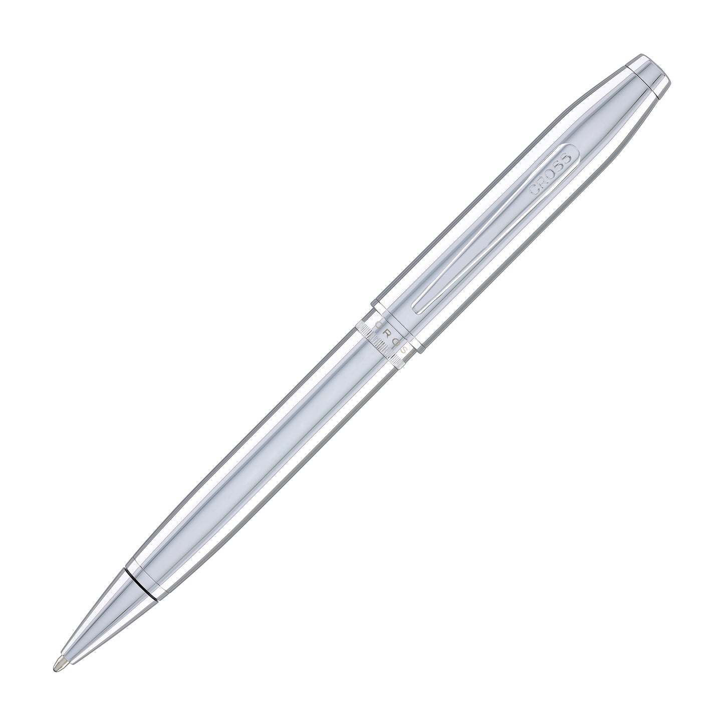 Cross Foundry Ballpoint Pen in Polished Chrome with Polished Chrome Appointments