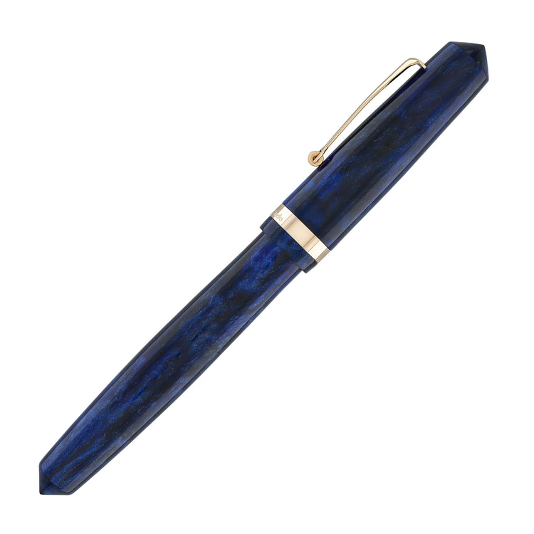 OMAS Studio Rollerball Pen in Azzurro Diamante with Rose Gold Trim