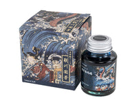 Taccia Ukiyo-e Fountain Pen Ink III in Kuniyoshi-Aomenou (Blue Agate) - 40mL