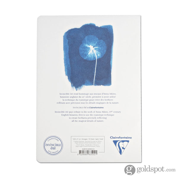 Clairefontaine Cyanotype Staplebound Notebook A5 Lined in Assorted Designs Notebooks Journals