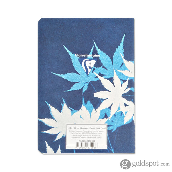 Clairefontaine Cyanotype Staplebound Notebook A6 Lined in Assorted Designs Notebooks Journals