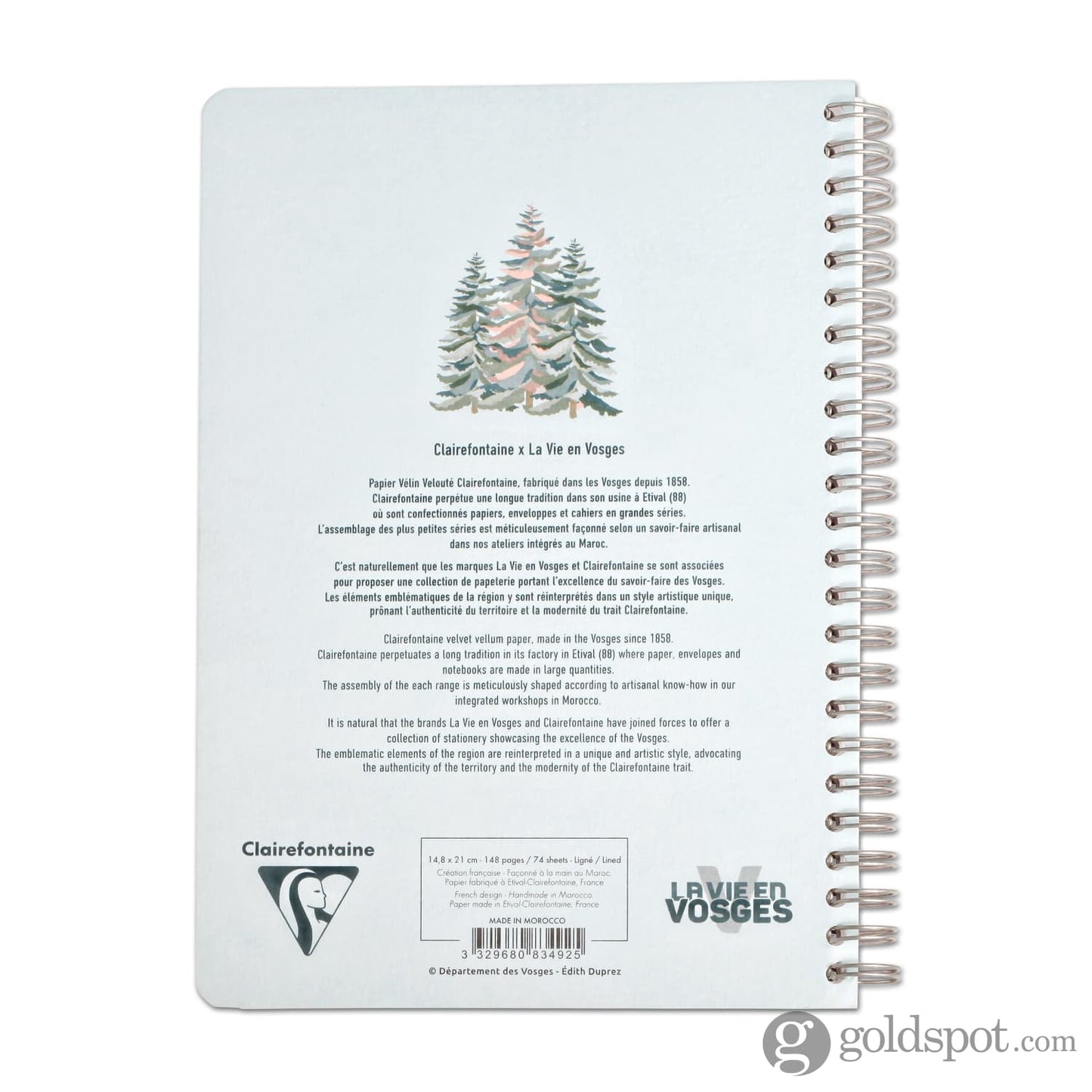 Clairefontaine La Vie en Vosges Wirebound Notebook A5 Lined in Assorted Designs Notebooks Journals