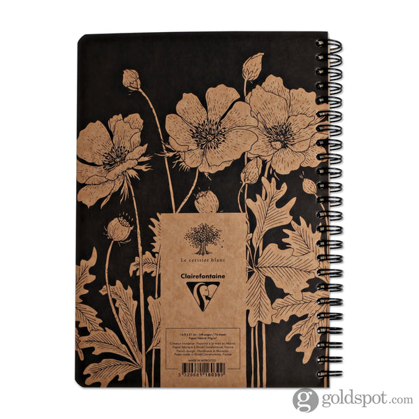 Clairefontaine Le Cerisier Blanc Wirebound Notebook A5 Lined in Assorted Designs Notebooks Journals