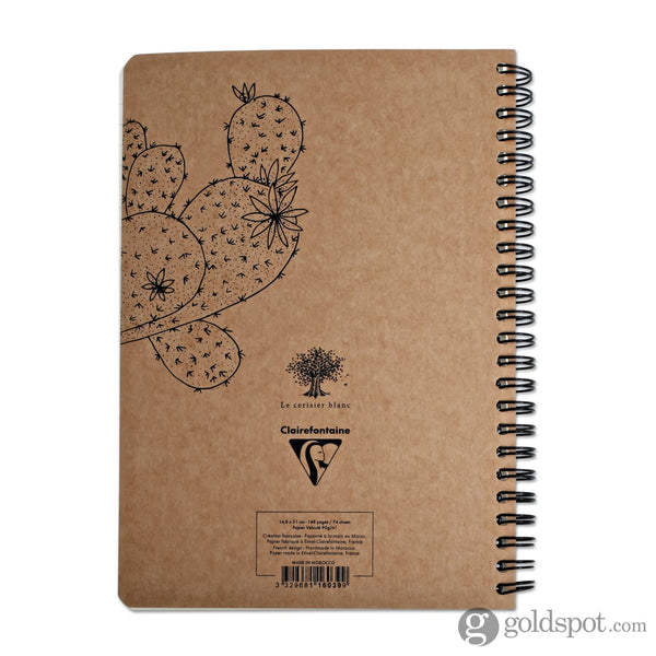 Clairefontaine Le Cerisier Blanc Wirebound Notebook A5 Lined in Assorted Designs Notebooks Journals