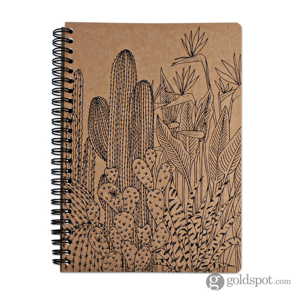 Clairefontaine Le Cerisier Blanc Wirebound Notebook A5 Lined in Assorted Designs Notebooks Journals