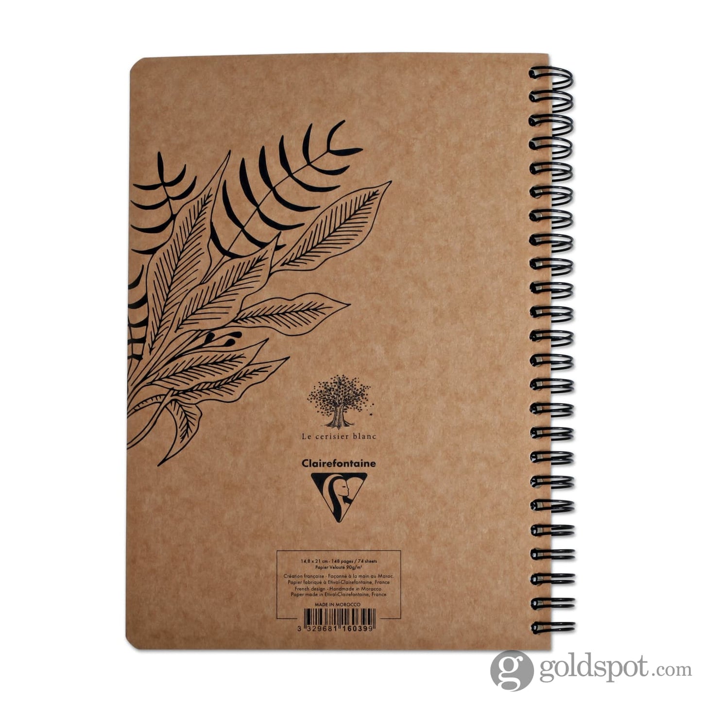 Clairefontaine Le Cerisier Blanc Wirebound Notebook A5 Lined in Assorted Designs Notebooks Journals