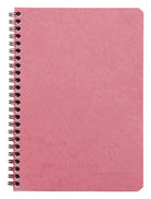 Clairefontaine Life.unplugged Wirebound Lined with Pockets Notebook in Rose - 6 x 8.25 Notebooks Journals