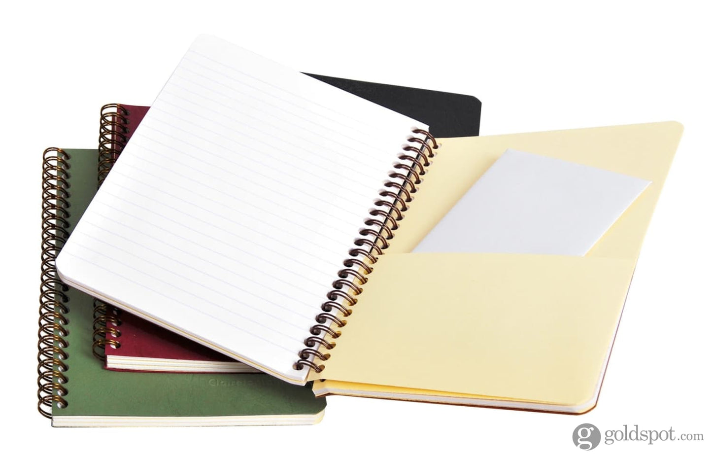 Clairefontaine Life.unplugged Wirebound Lined with Pockets Notebook in Rose - 6 x 8.25 Notebooks Journals