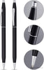Classic Century Glossy Black PVD Chrome Trim Ballpoint Pen Pens