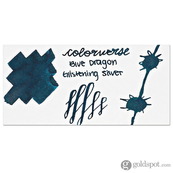 Colorverse 2024 Special Series Bottled Ink in Blue Dragon Glistening Silver - 15mL Bottled Ink