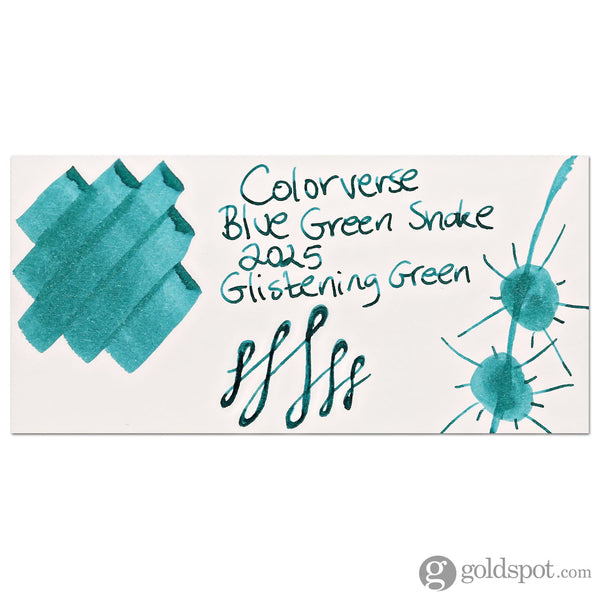 Colorverse 2025 Special Series Bottled Ink in Blue Green Snake Glistening Green - 15mL Bottled Ink