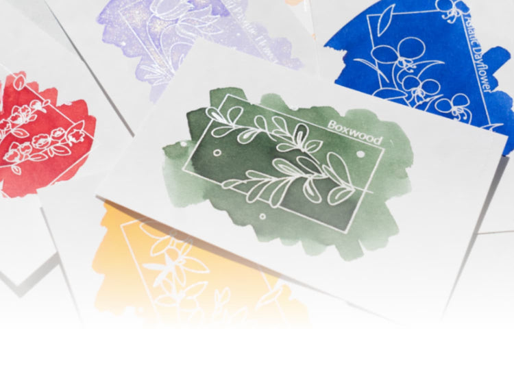 Colorverse Colorspace Ink Art Cards in Wildflower Edition Swatch Card