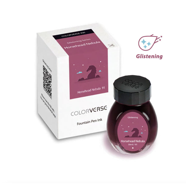 Colorverse Glistening Series 7 Bottled Ink in No.91 Horsehead Nebula - 30mL Bottled Ink