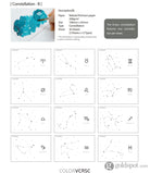 Colorverse Ink Swatch Card in Constellation (Size B) Swatch Card