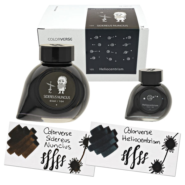 Colorverse Season 8 The Grand Expedition Bottled Ink in Sidereus Nuncius & Heliocentrism - Set of 2 (65ml + 15ml)