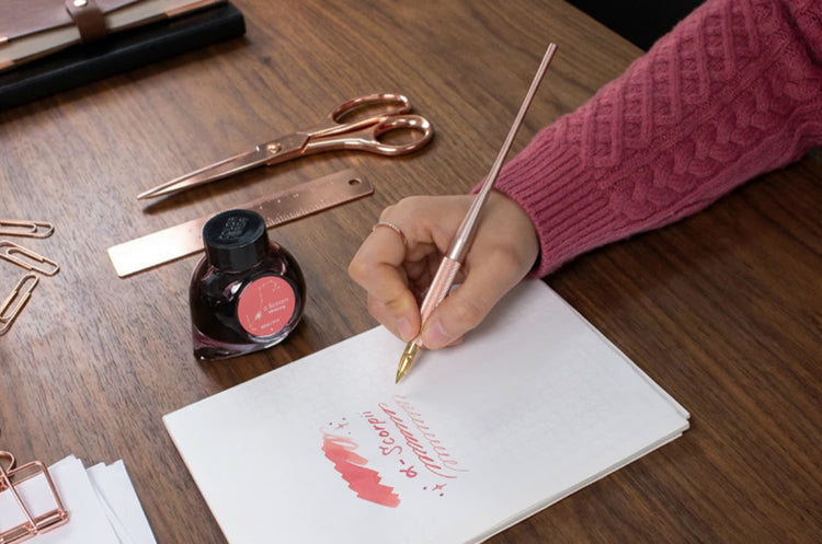 Colorverse Shuttle Nib Holder Aluminum Rose Gold - Large Nib Holders