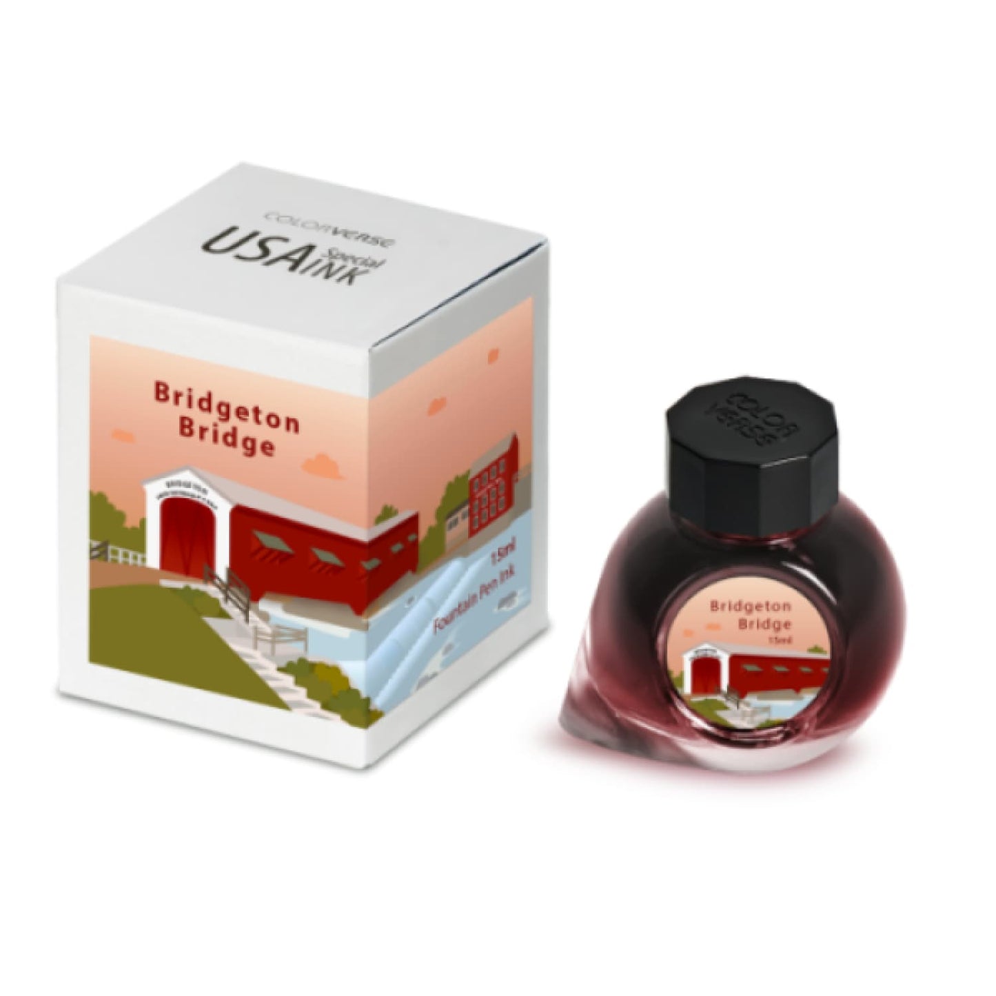 Colorverse USA Special Bottled Ink in Indiana (Birdgeton Bridge) - 15mL Bottled Ink