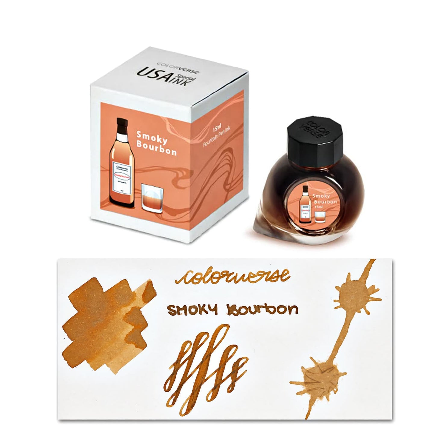 Colorverse USA Special Bottled Ink in Kentucky (Smoky Bourbon) - 15mL Bottled Ink