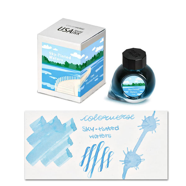 Colorverse USA Special Bottled Ink in Minnesota (Sky Tinted Waters) - 15mL Bottled Ink