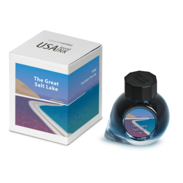 Colorverse USA Special Bottled Ink in Utah (The Great Salt Lake) - 15mL Bottled Ink