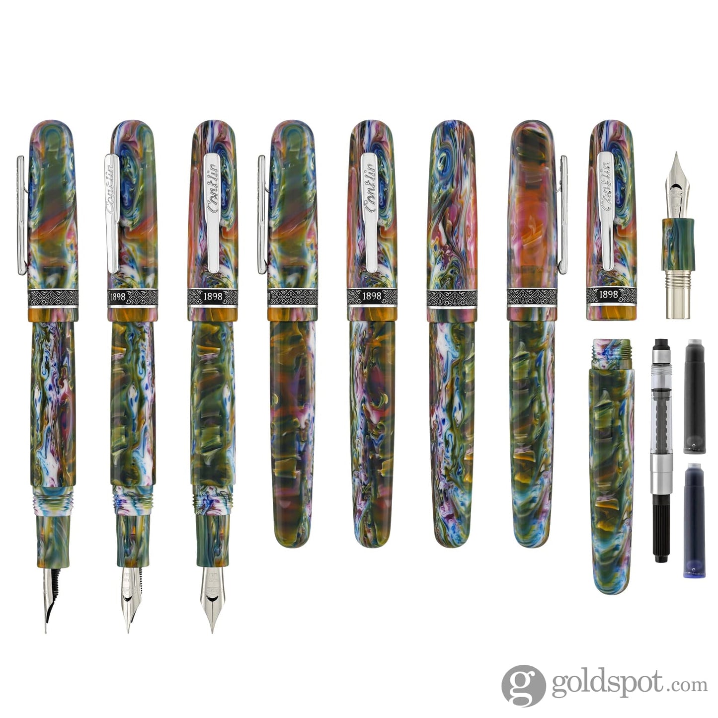 Conklin 1898 Fountain Pen in Misto Green Fountain Pen